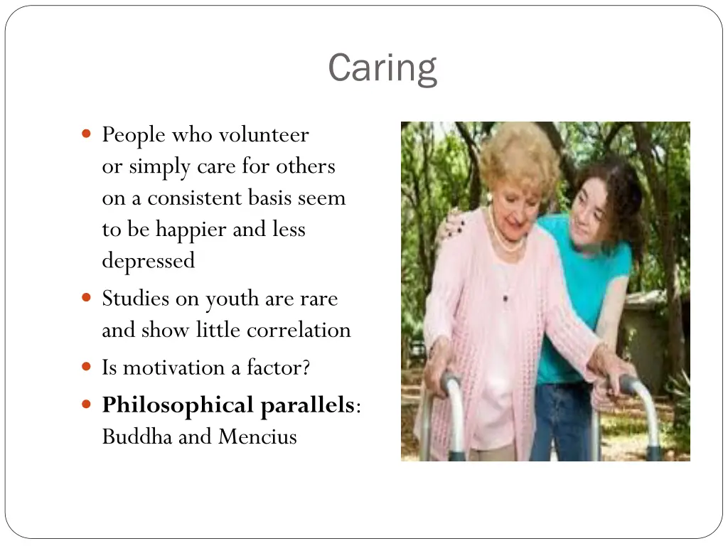 caring