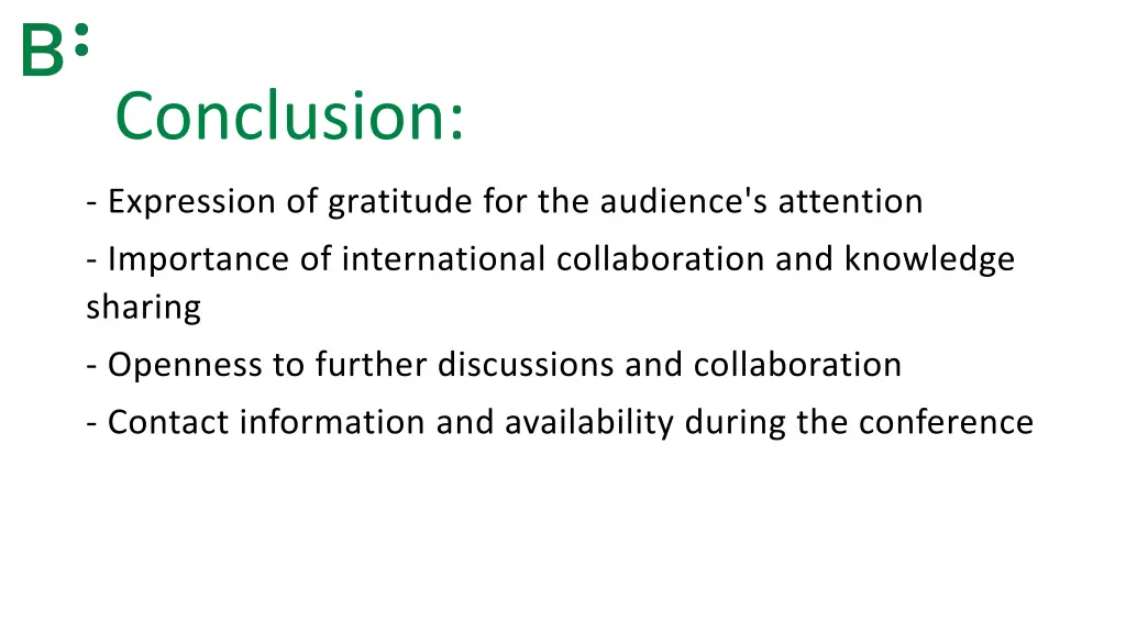 conclusion