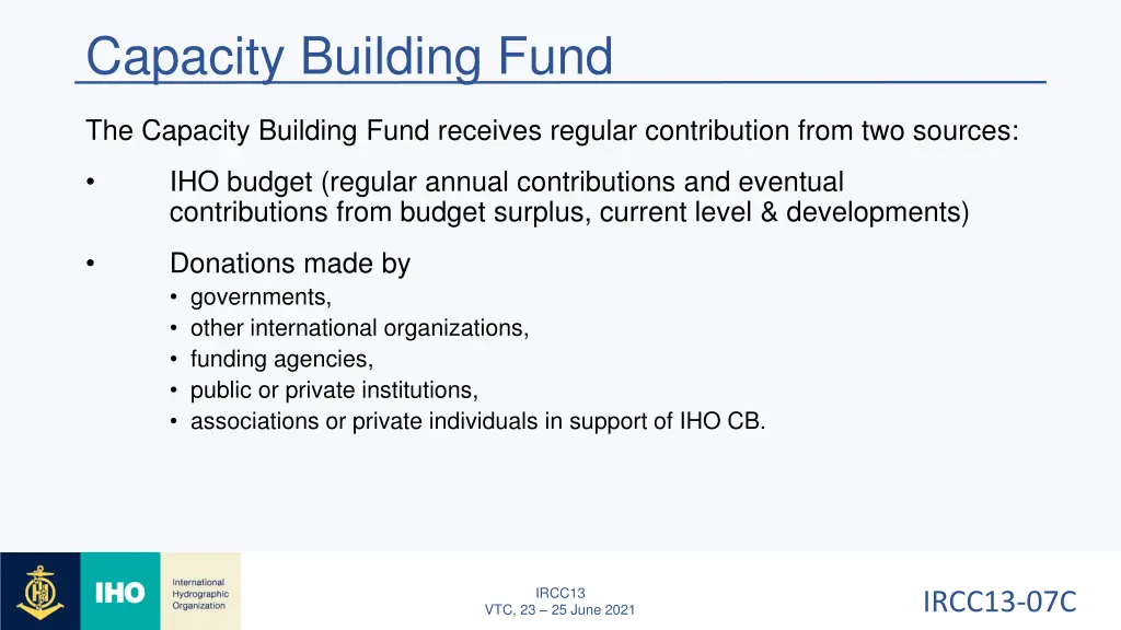 capacity building fund