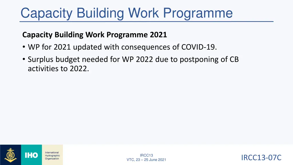 capacity building work programme