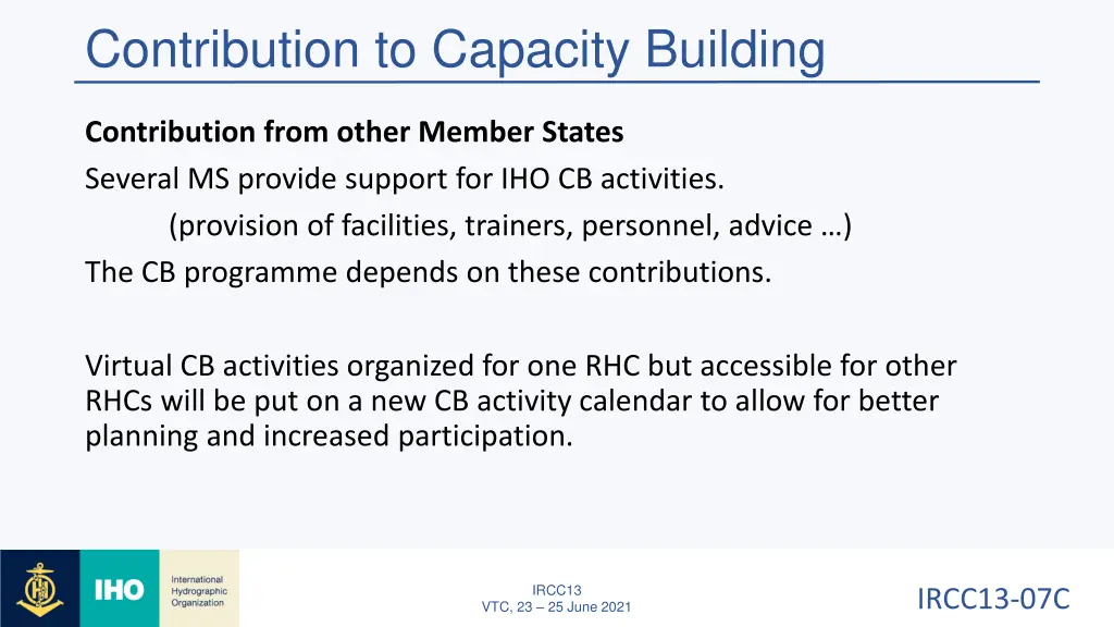 contribution to capacity building 3