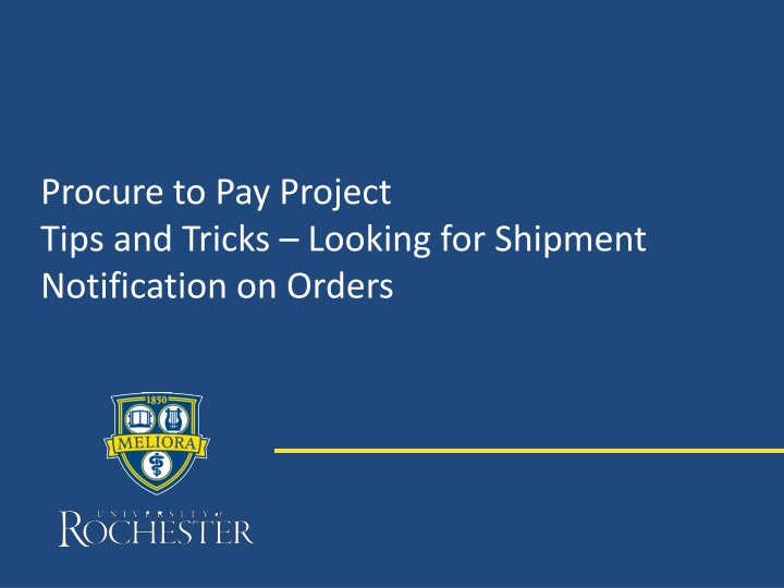 procure to pay project tips and tricks looking