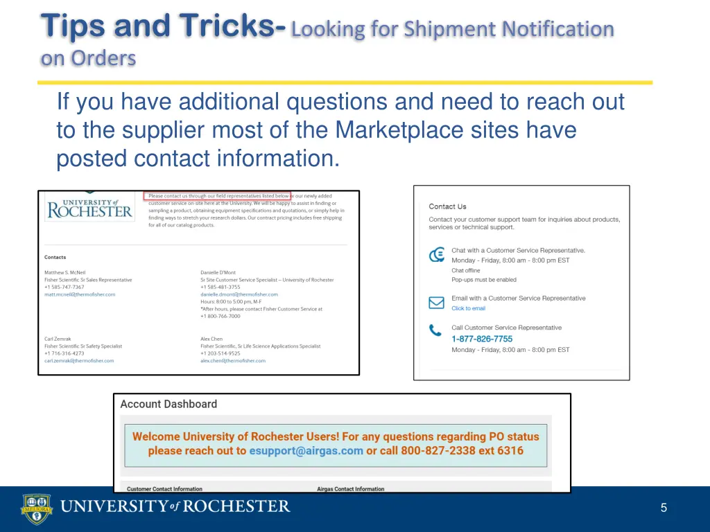 tips and tricks looking for shipment notification 3