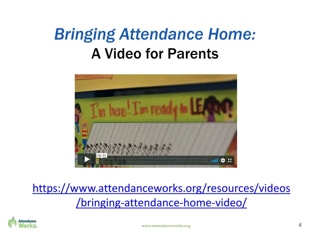 bringing attendance home a video for parents