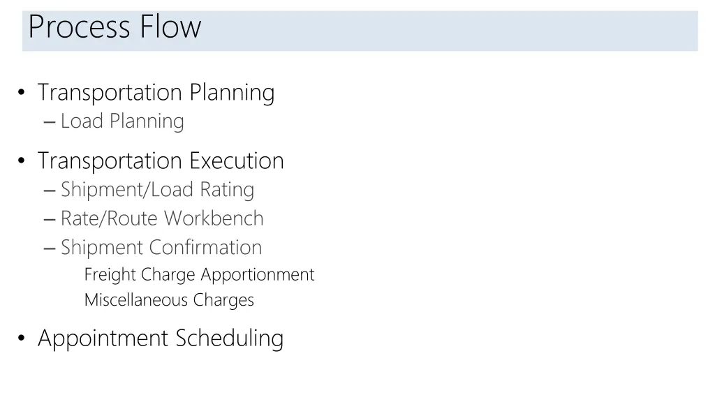 introduction process flow