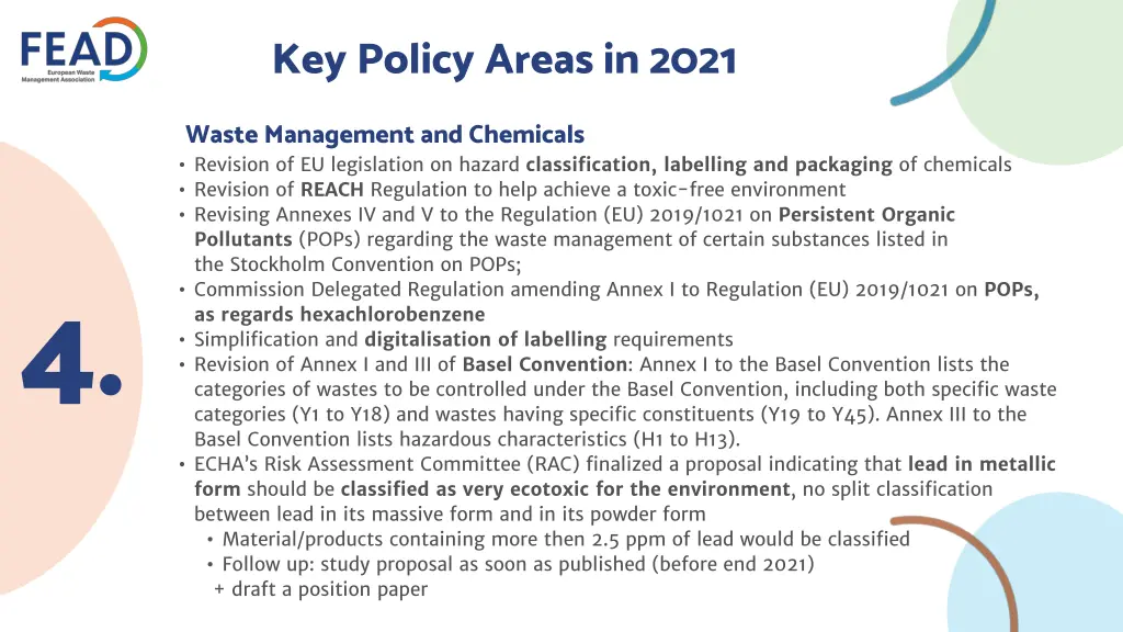 key policy areas in 2021 2