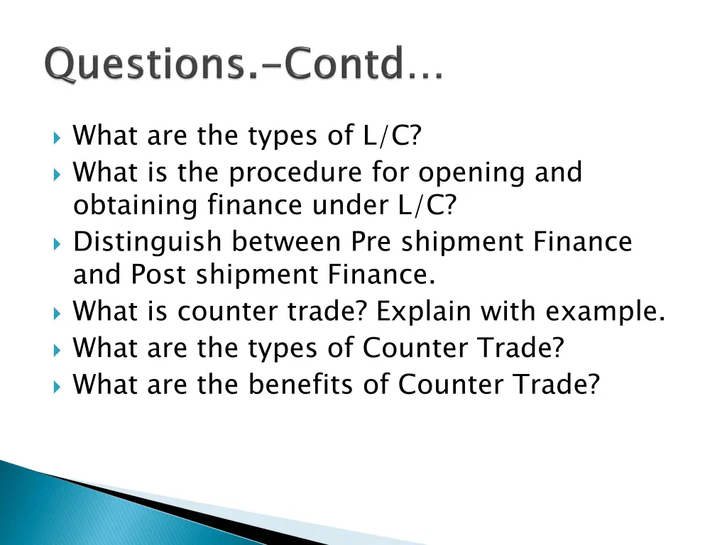 what are the types of l c what is the procedure