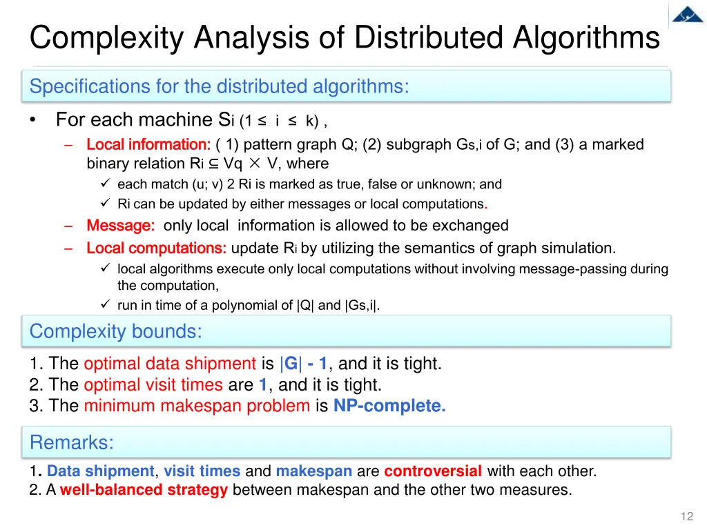 complexity analysis of distributed algorithms 1