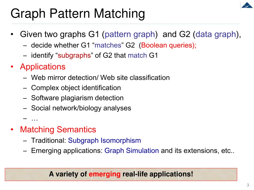 graph pattern matching