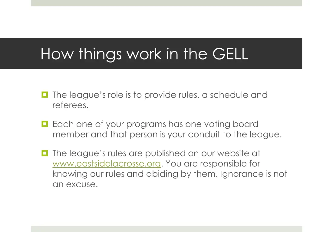 how things work in the gell