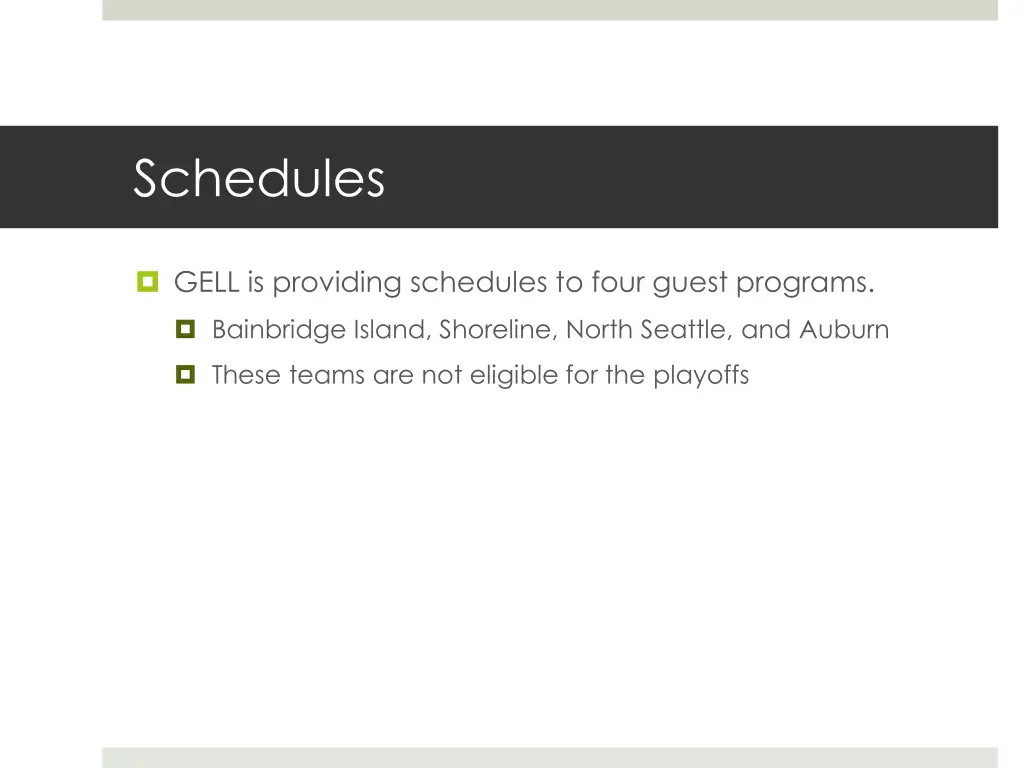 schedules 1