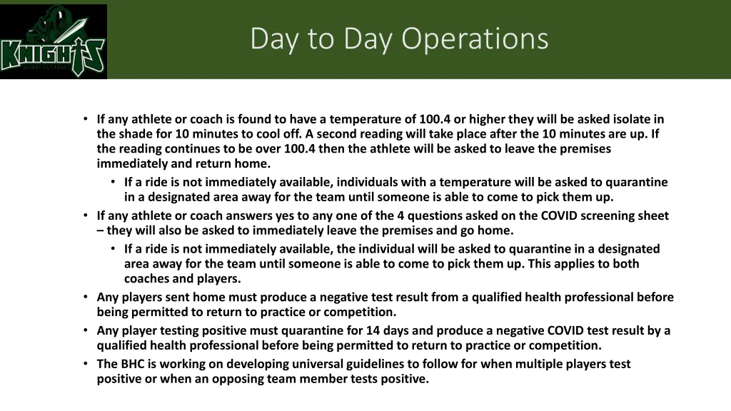 day to day operations 1