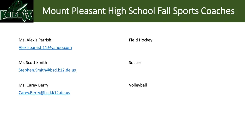 mount pleasant high school fall sports coaches 1