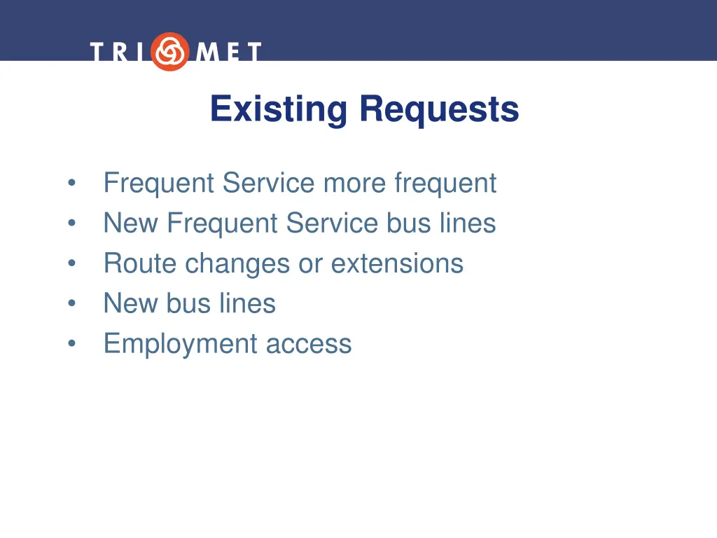 existing requests