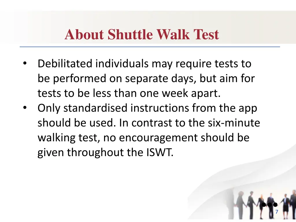 about shuttle walk test 3