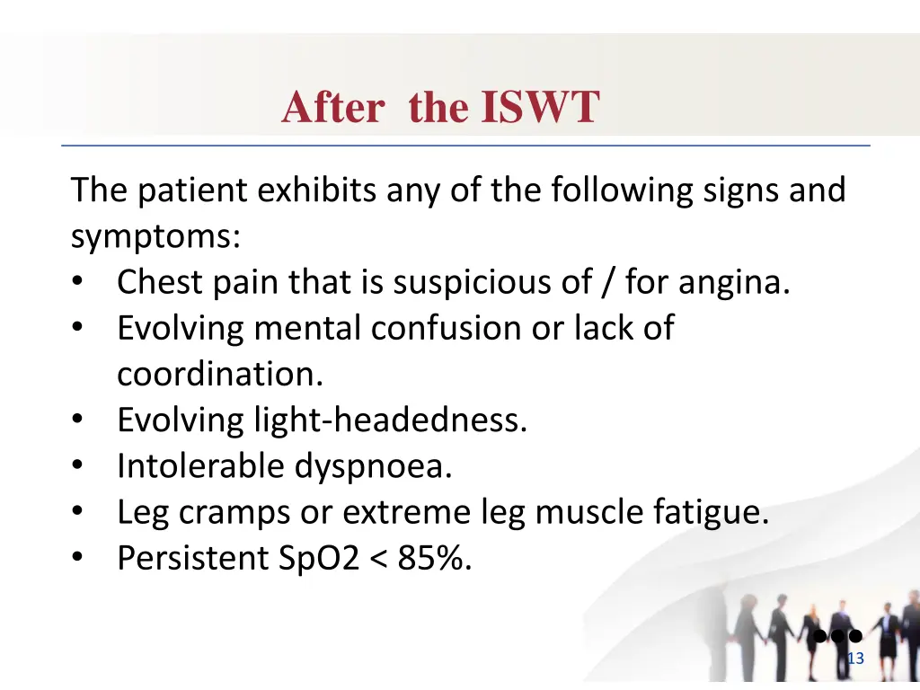 after the iswt 1