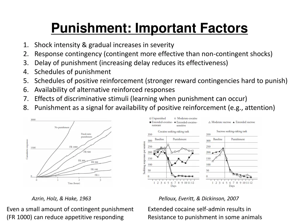 punishment important factors