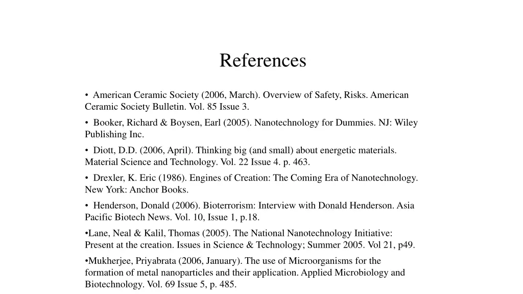 references