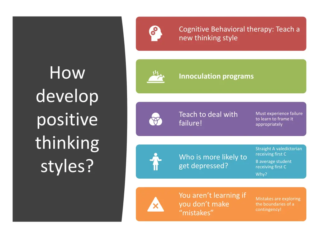 cognitive behavioral therapy teach a new thinking