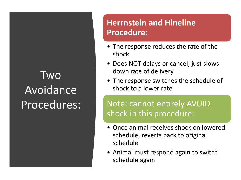 herrnstein and hineline procedure
