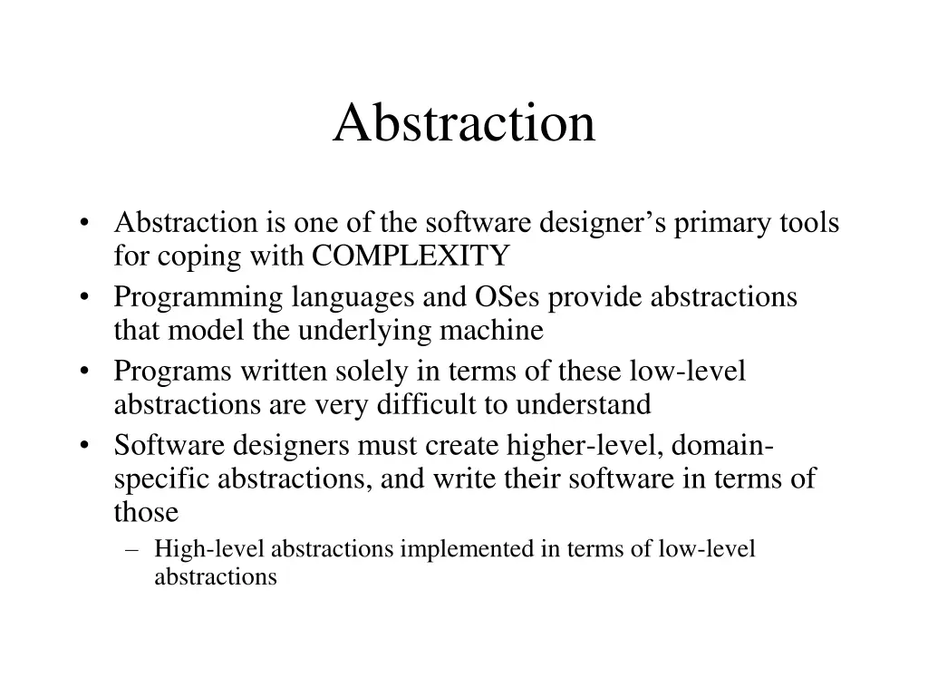 abstraction
