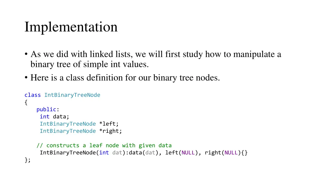 implementation
