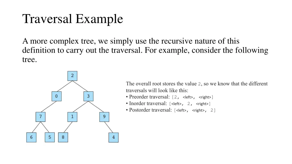 traversal example