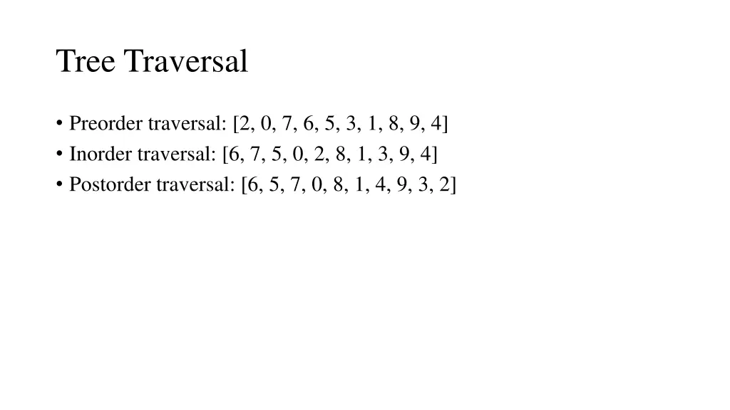 tree traversal