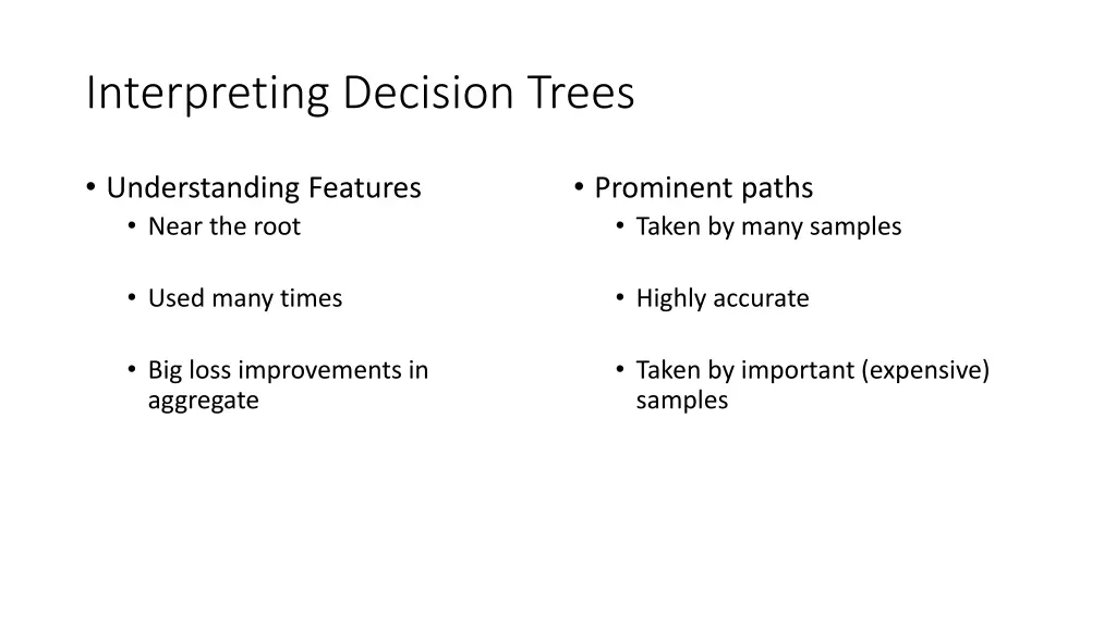 interpreting decision trees