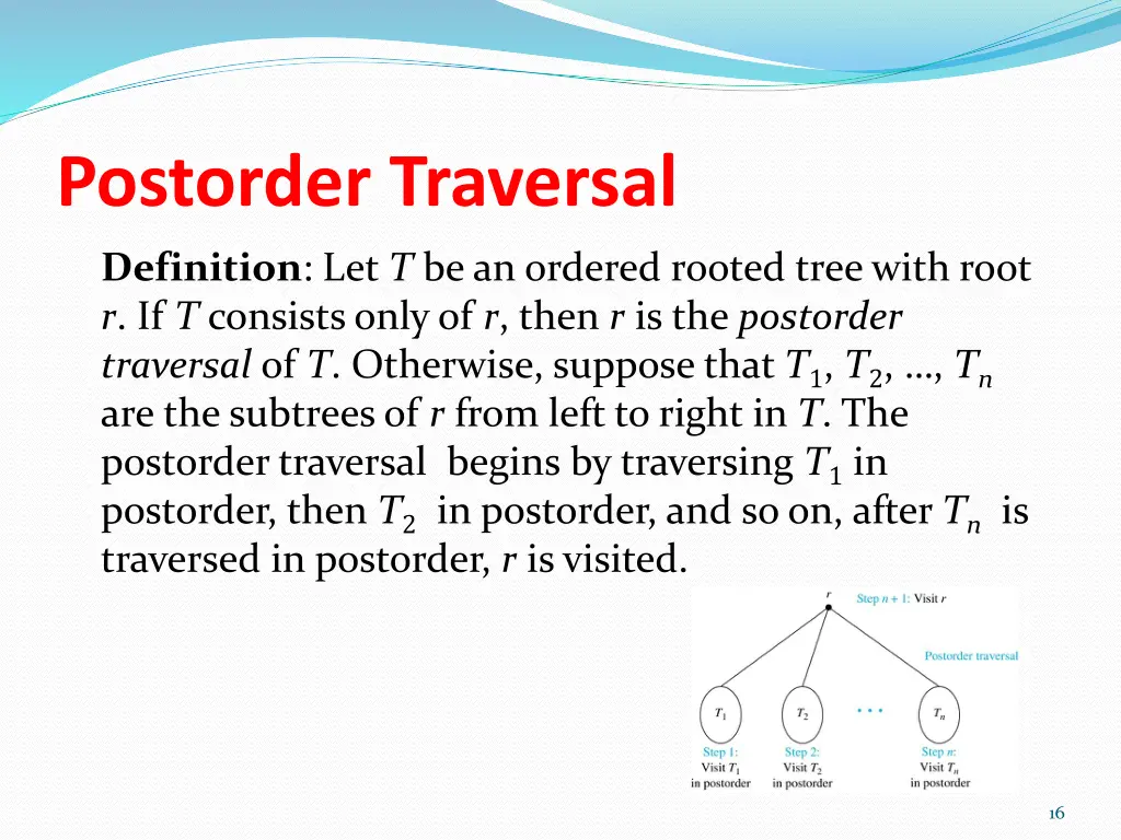 postorder traversal