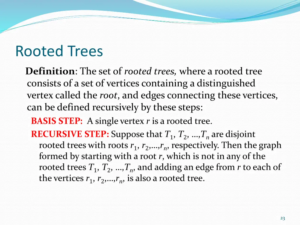 rooted trees 1