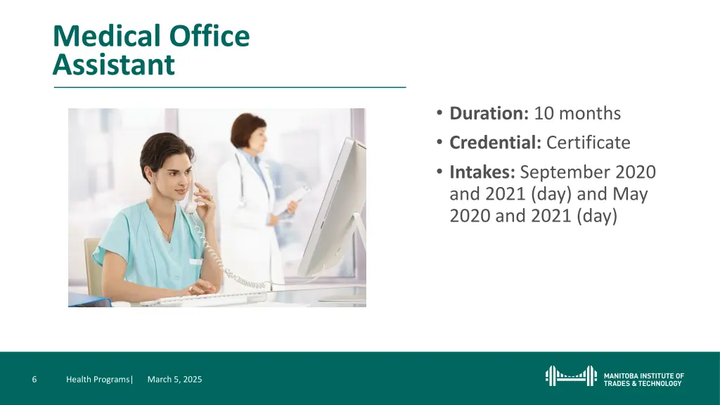 medical office assistant