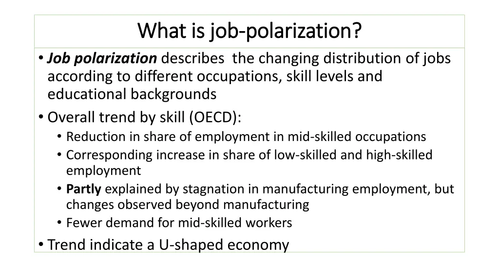 what is job what is job polarization polarization