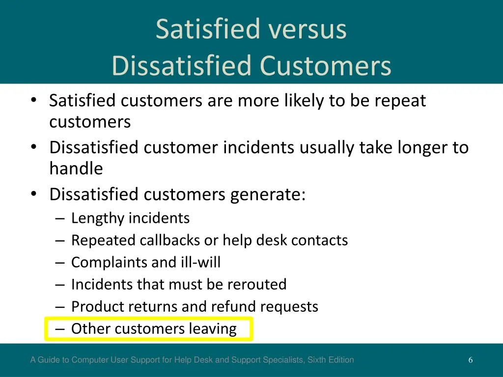 satisfied versus dissatisfied customers satisfied