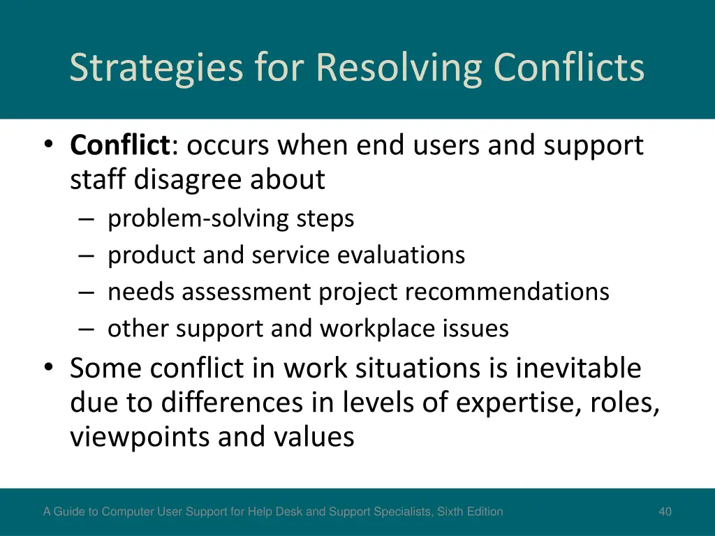 strategies for resolving conflicts