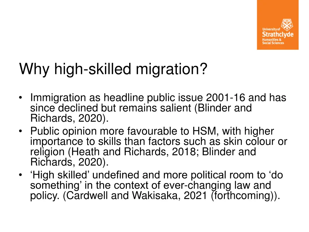 why high skilled migration