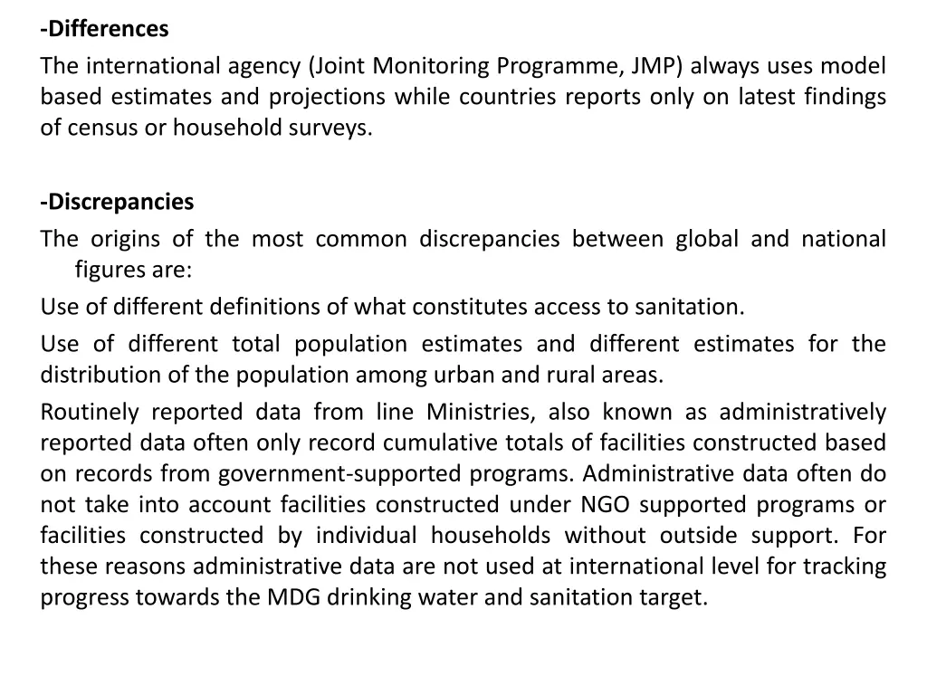 differences the international agency joint