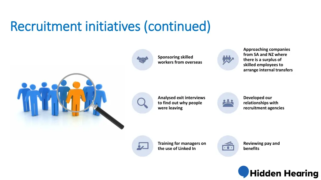 recruitment initiatives continued recruitment