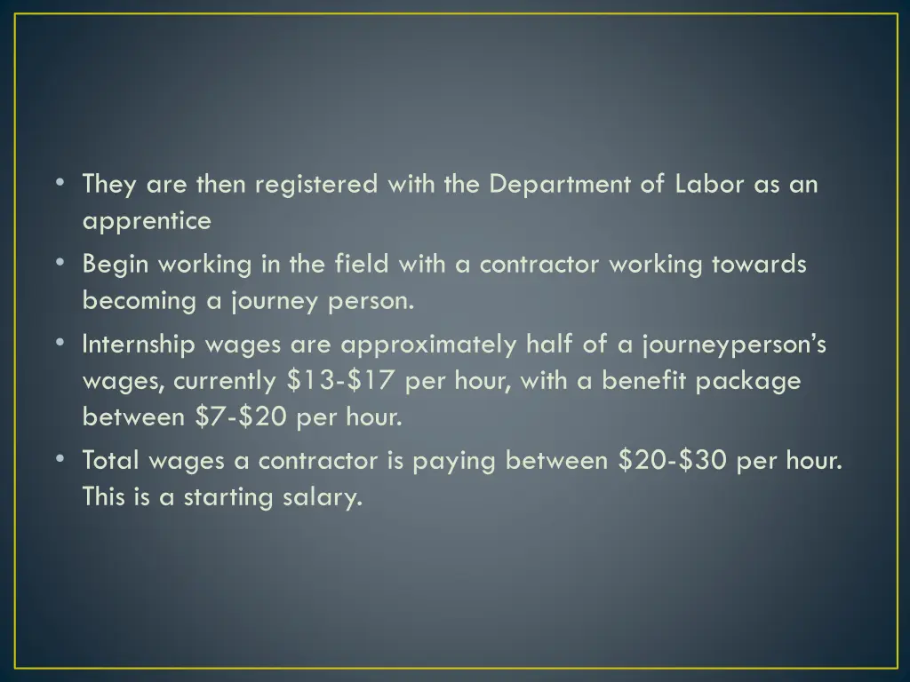 they are then registered with the department