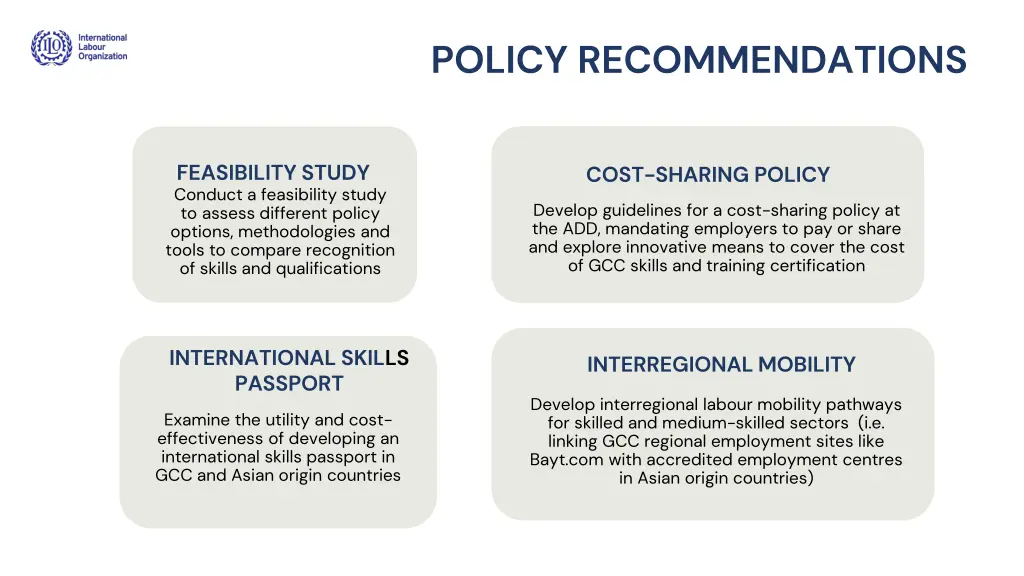 policy recommendations