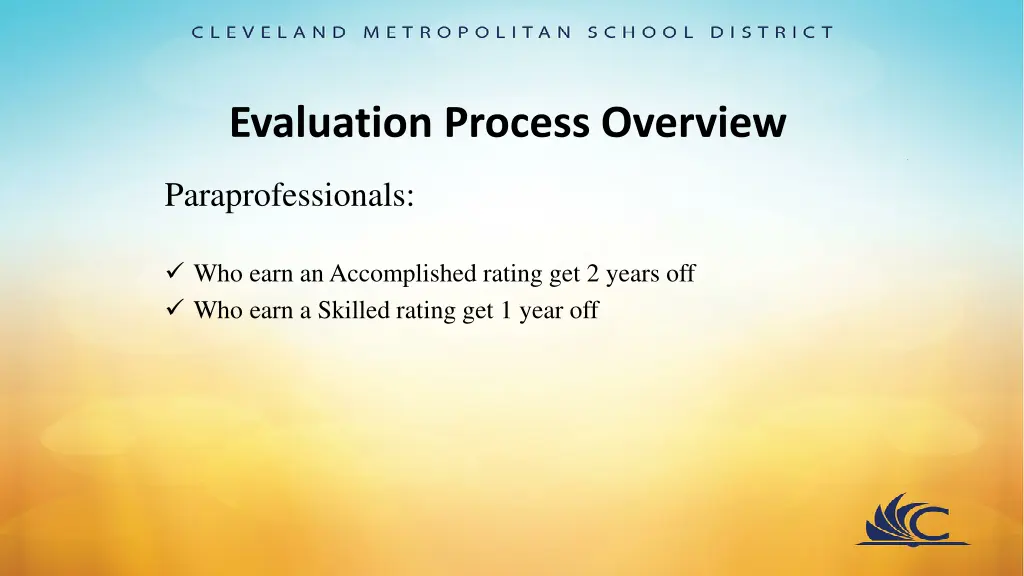 evaluation process overview 1