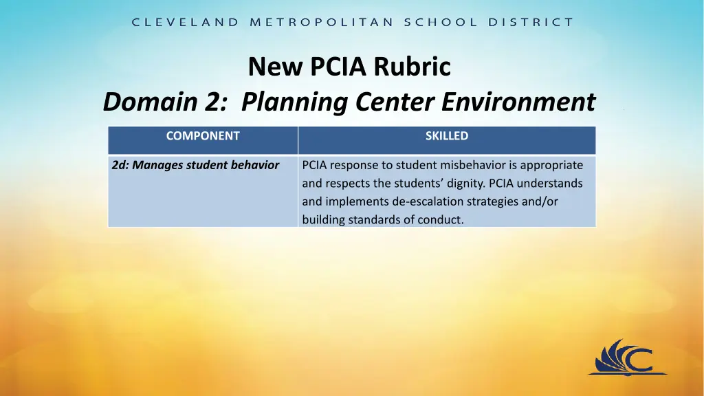 new pcia rubric 3