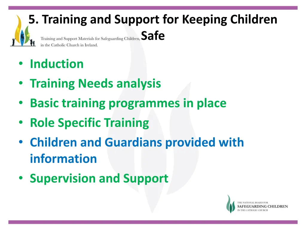 5 training and support for keeping children safe