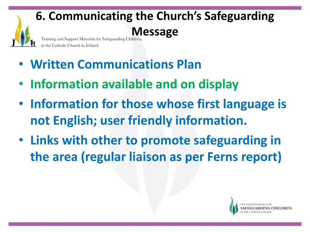 6 communicating the church s safeguarding message