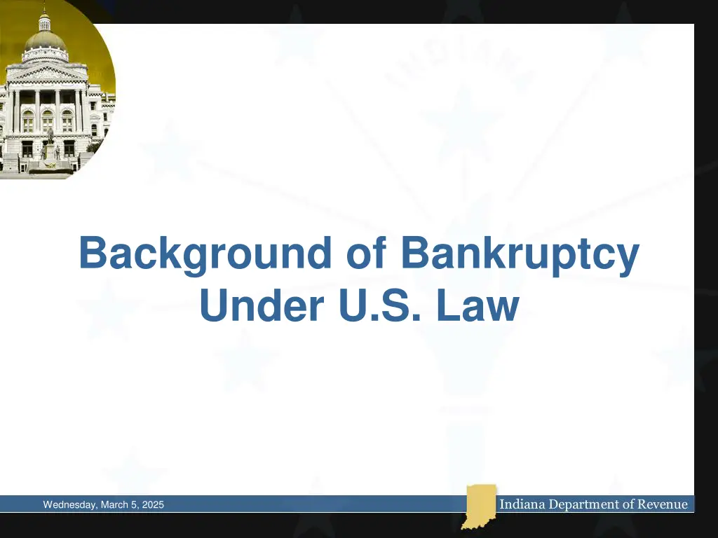 background of bankruptcy under u s law