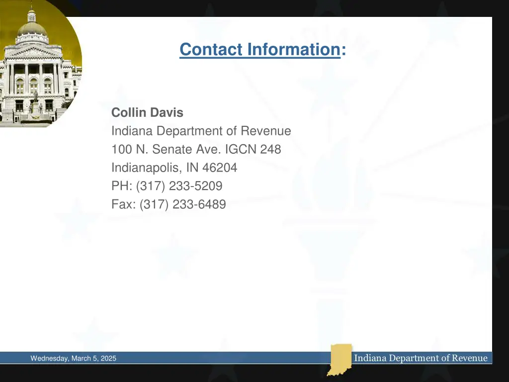 contact information