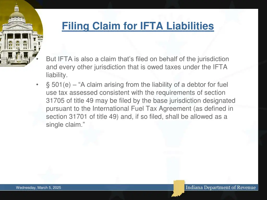 filing claim for ifta liabilities 1