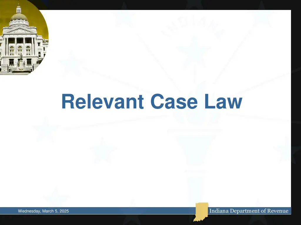 relevant case law