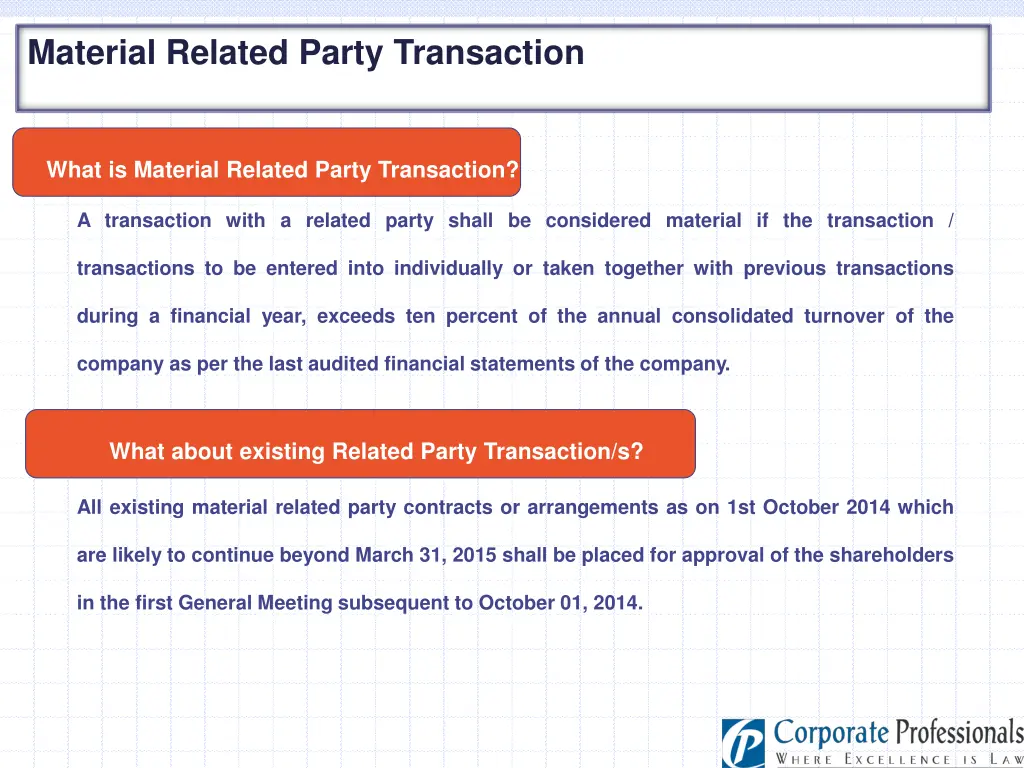 material related party transaction