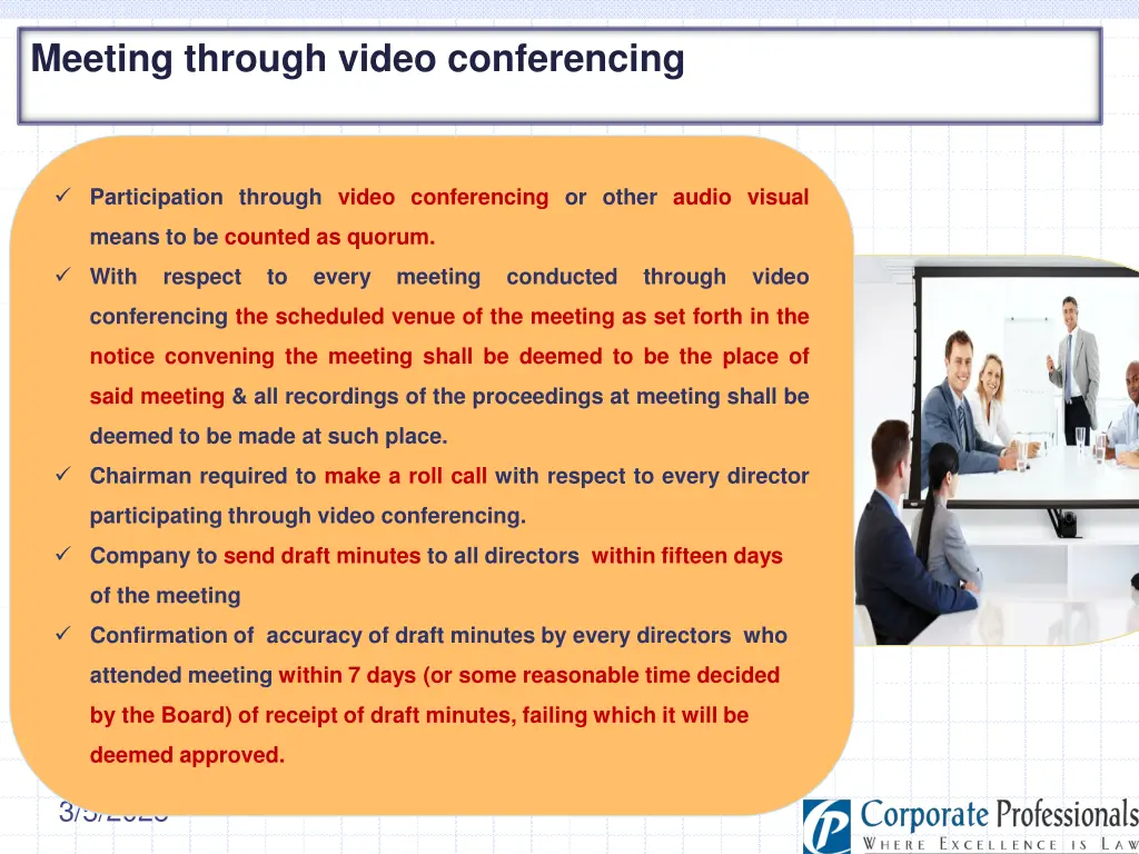 meeting through video conferencing